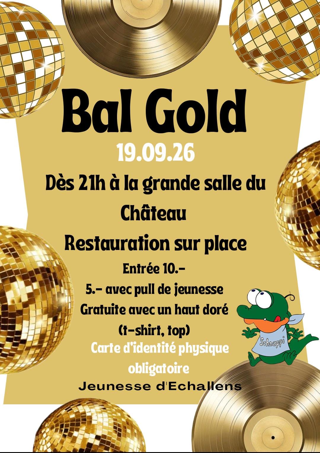 Bal Gold le 19 septembre 2026
